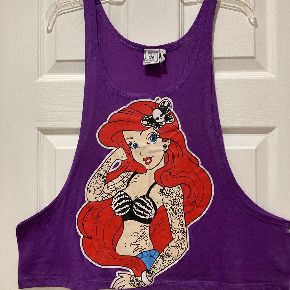 Tattooed “Ariel” tank, NWOT